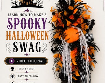 DIY Halloween Wreath, How to Make Wreaths, Video Tutorial