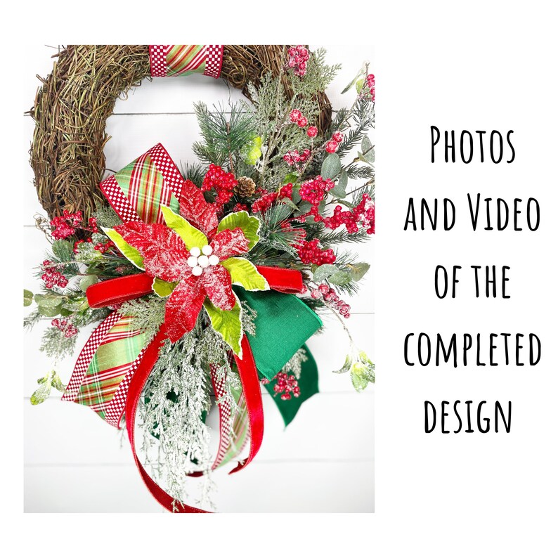 How to Make A Christmas Grapevine Wreath, DIY Floral Wreath, Learn to