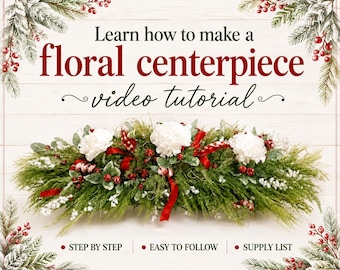 DIY Christmas Centerpiece Tutorial, Floral Design Video