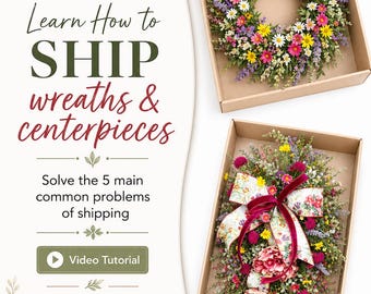 Etsy Shipping Tutorial: Wreaths and Centerpieces Video