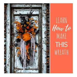 Halloween Swag Video Tutorial, DIY Halloween, How to Make a Halloween Wreath, Wreath Making Secrets, Easy to Follow Wreath Tutorial
