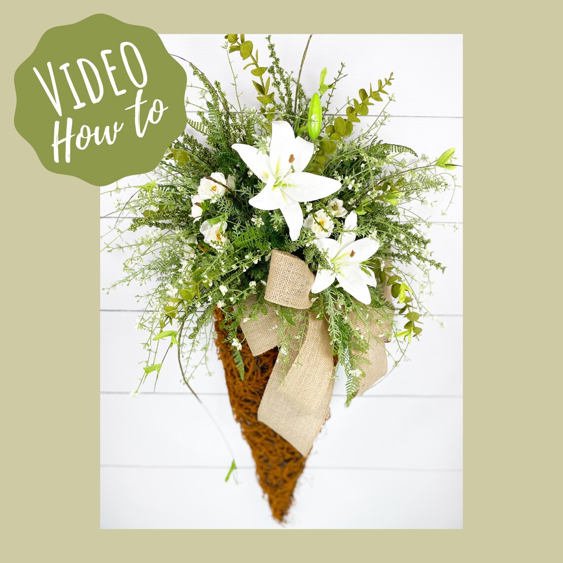 How to Make A Spring Wreath, DIY Floral Wreath , Step by Step Wreath