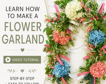 DIY Garlands, How to Make a Flower Garland