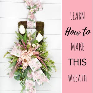 How To Make Floral Wreaths, DIY Hydrangea Spring Wreath, Learn To Make A Wreath, Summer Wreath Tutorial , Do It Yourself Flower Wall Basket