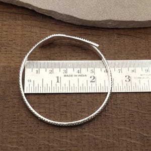Textured Oxidized Silver Tribal Bangle – Handmade Adjustable Cuff . Halloween Gifts.