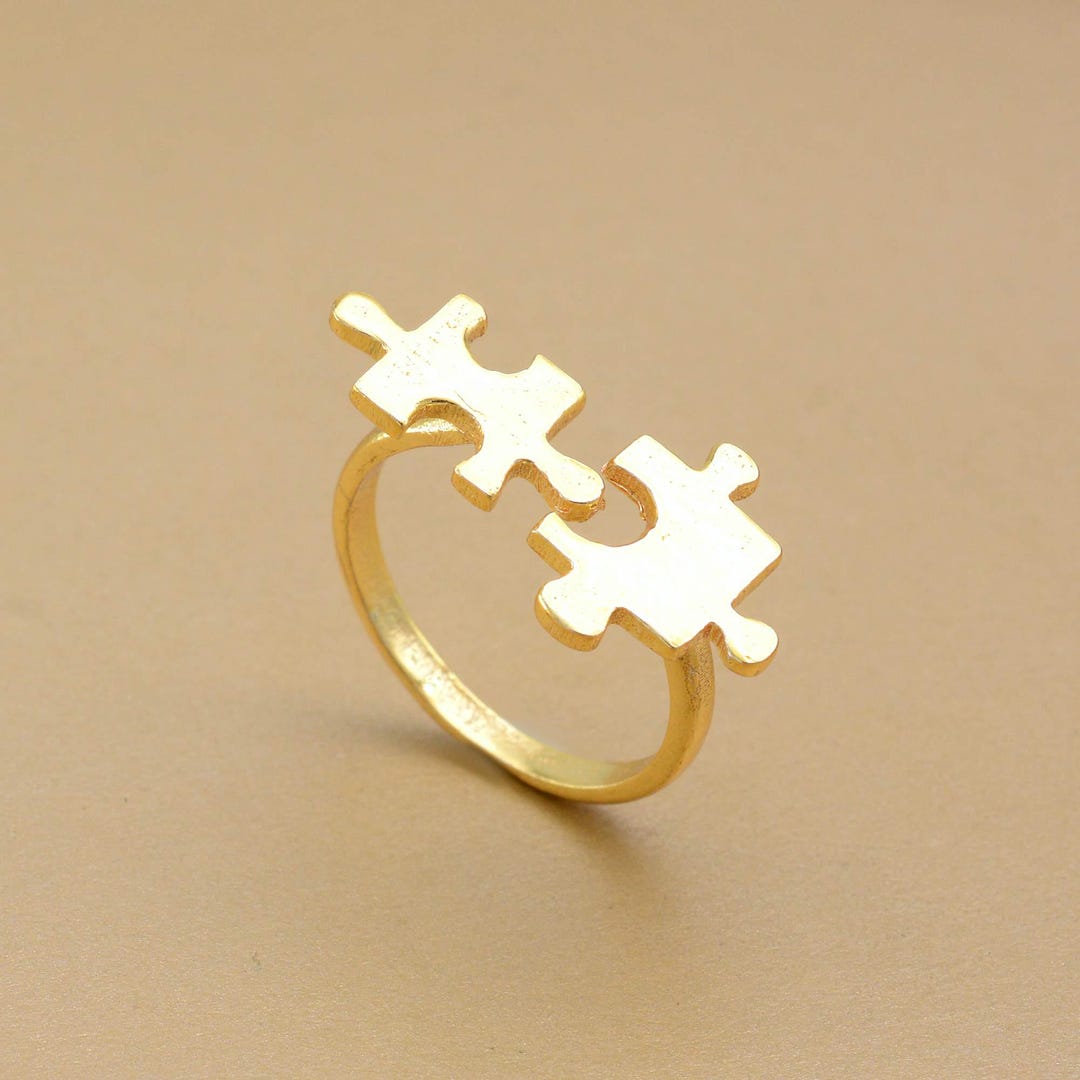 Simple Adjustable Puzzle Ring, Open Puzzle Ring, Unique Adjustable ...