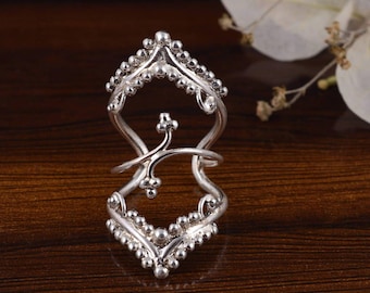 Swan Neck Deformity Silver Ring, Ring For Her, Geometric Ring, Arthritis Thumb Splint Wire Ring, Halloween gifts .