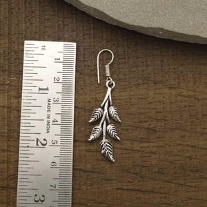 Boho Leaf Branch Earrings – Nature Inspired Dangle Jewelry for Her