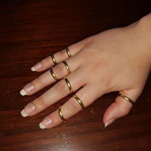 Justerbar dubbelbandad artritring, sterlingsilver eller mässing, hyperextensionsstöd, bohemiska smycken