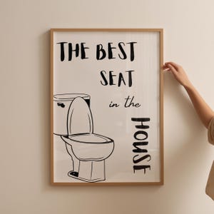 Funny Toilet Print: Trendy Bathroom Wall Art (Digital Download)