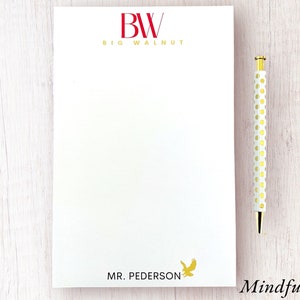 Big Walnut Personalized Notepad