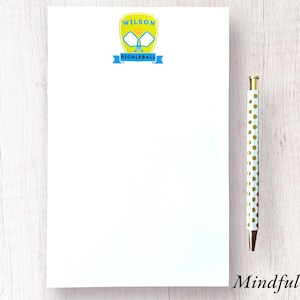 Personalized Pickleball Lover Notepad, Pickleball gift