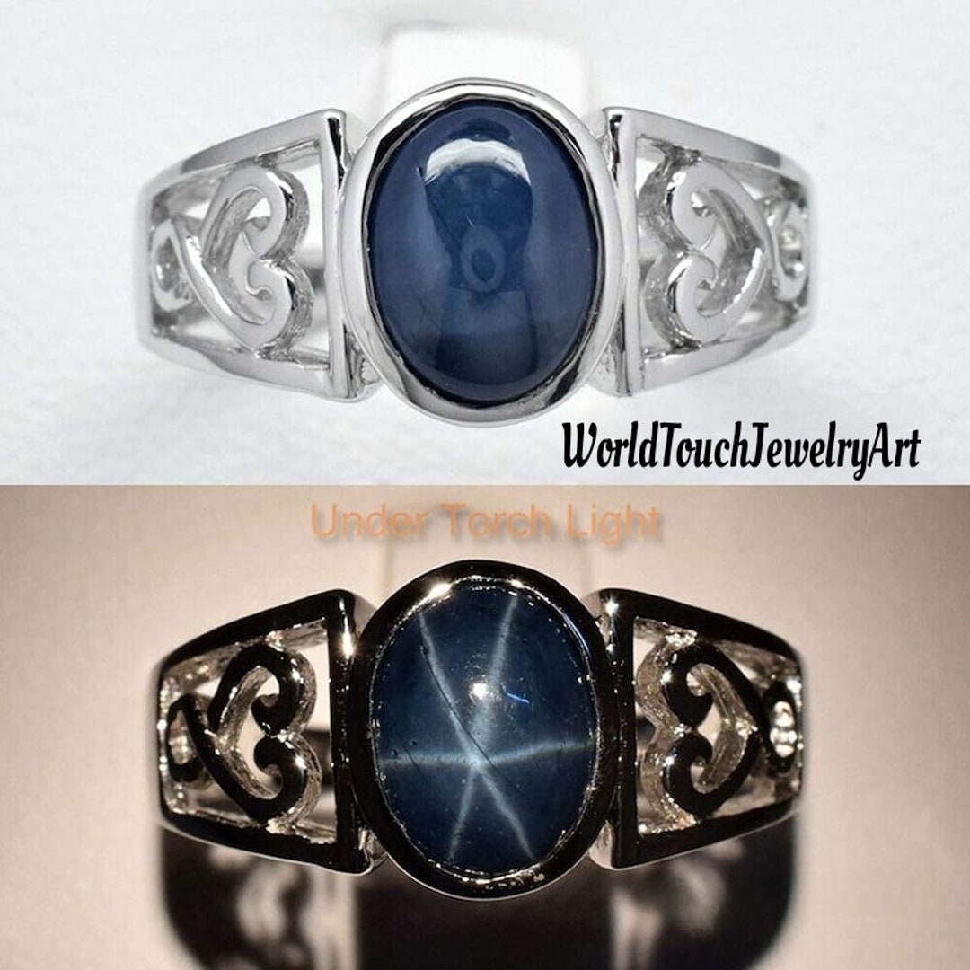 Indigo Star Ring Stainless Steel