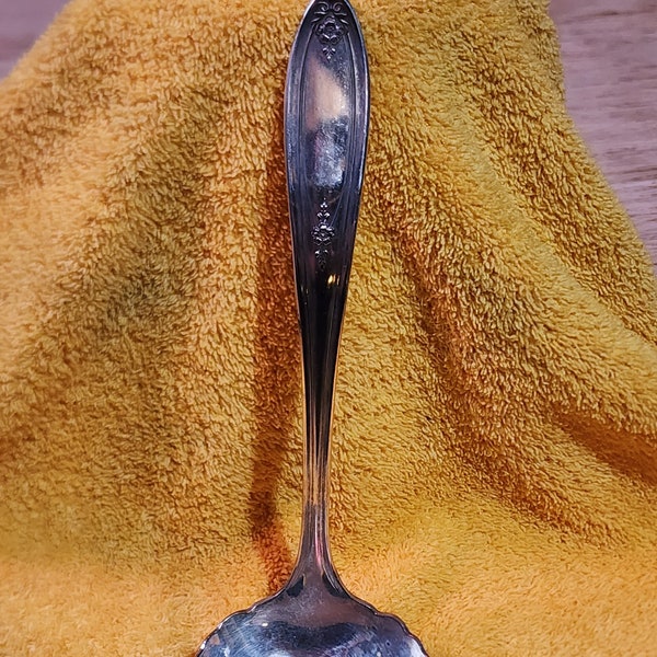 Carlton Belford 1930's Vintage Silverplate Cream or Sauce Ladle No Monogram