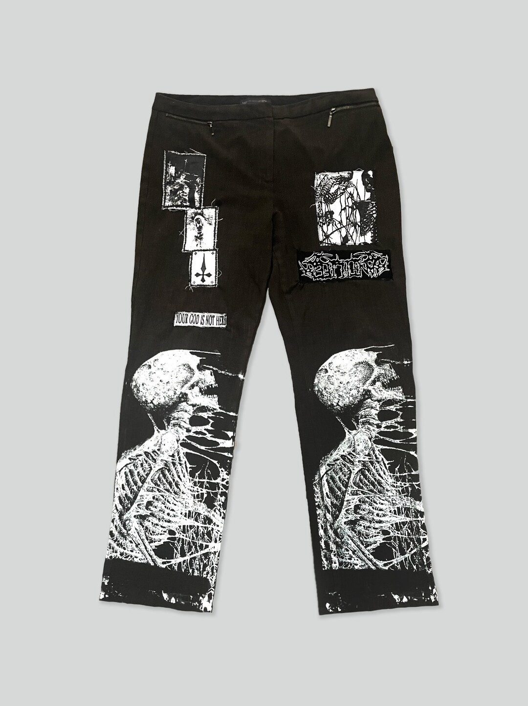 Soul Taker 1 of 1 Custom Handmade Patchwork Reworked Vintage Crust Punk ...