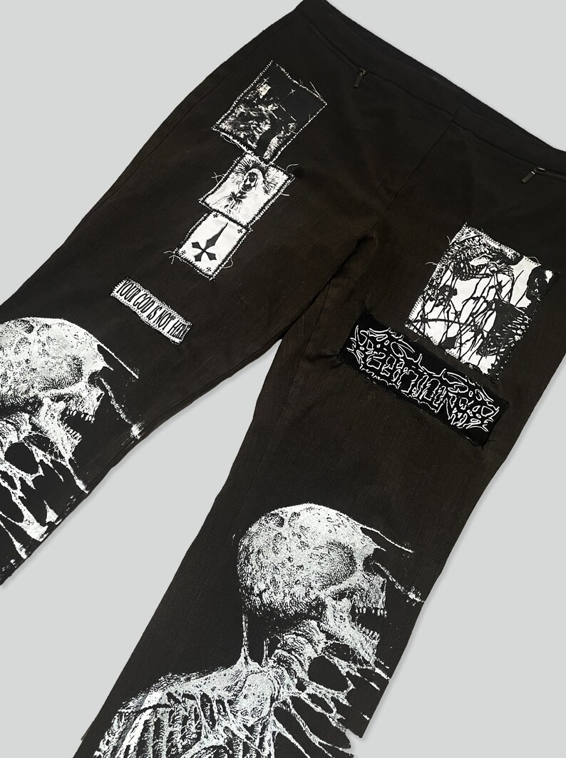 Soul Taker 1 of 1 Custom Handmade Patchwork Reworked Vintage Crust Punk ...
