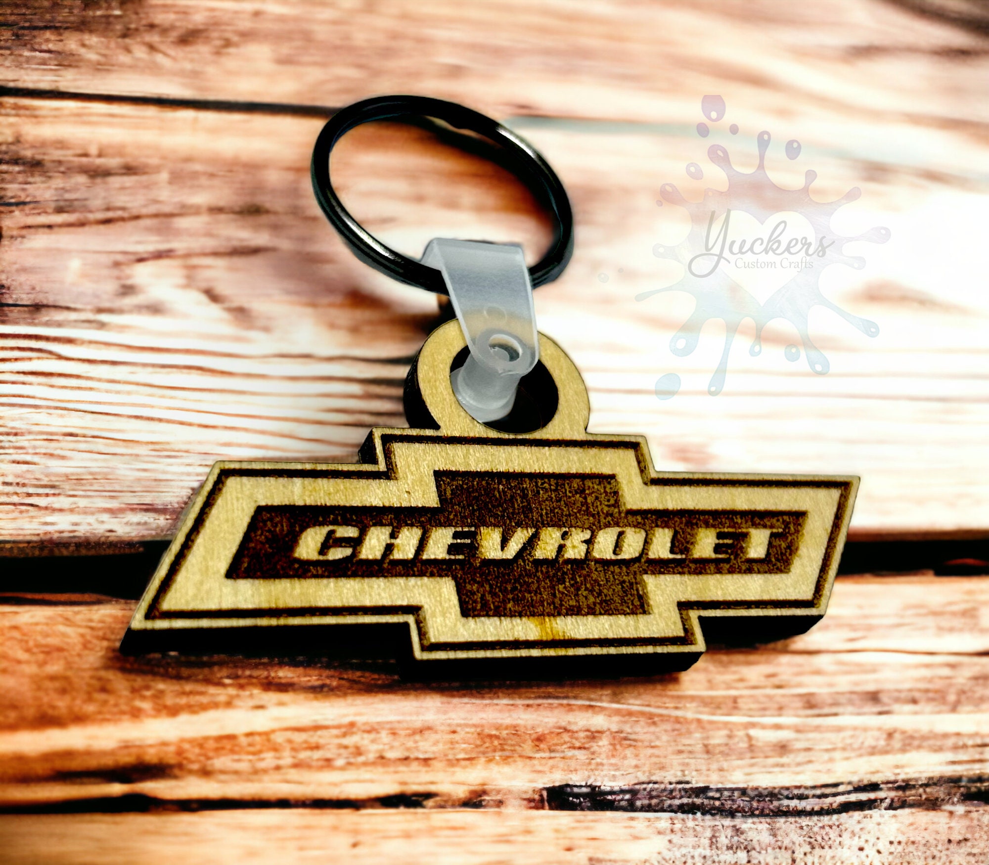 1966 CHEVELLE BLACK KEYCHAIN Fob 