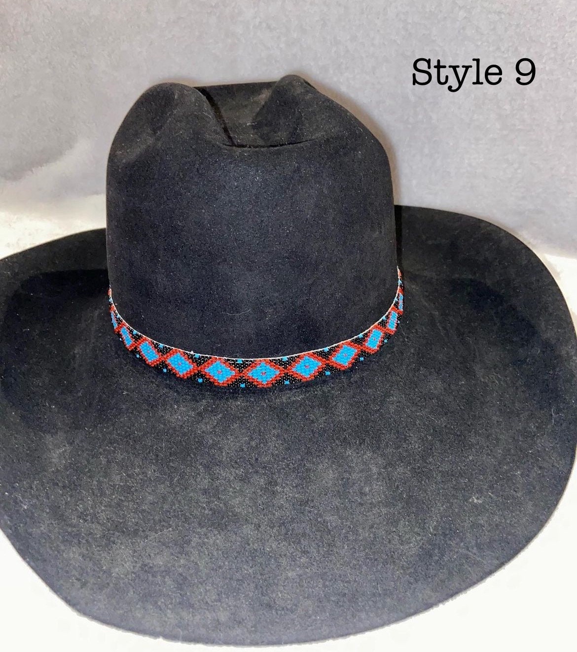 Tapered Embossed Laced Hatband