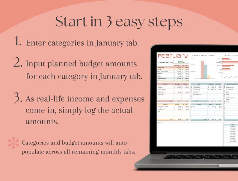 Annual Google Sheets Budget Dashboard Annual Spreadsheet Finance