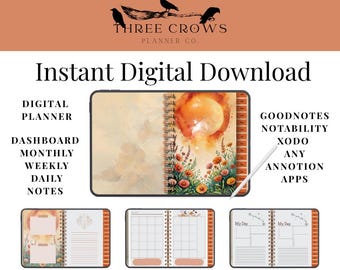 Moonflare Digital Planner | Witchy iPad Planner for GoodNotes (PDF Download)