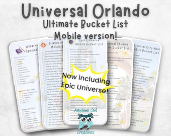 Universal Orlando Mobile Checklist Rides Attractions Updated