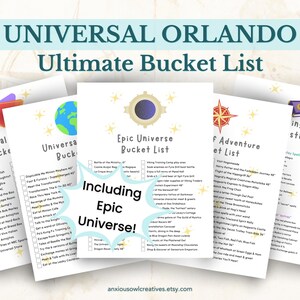 Planificador de vacaciones de Universal Orlando, lista de atracciones de Epic Universe, guía rápida de Universal Studios, lista de deseos para parques temáticos