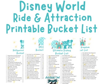 WDW Ride Attraction Theme Park Bucket List Updated