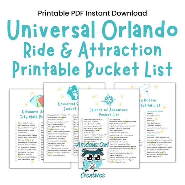 Universal Orlando Parks Vacation Bucket List Updated