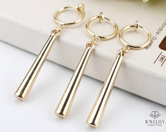 Gold Zoro Earrings, Anime Earring, Cosplay Earring, Lucky Earring, Only One Piece Simple Earrings S925 Sliver, Unisex Unique Earrings