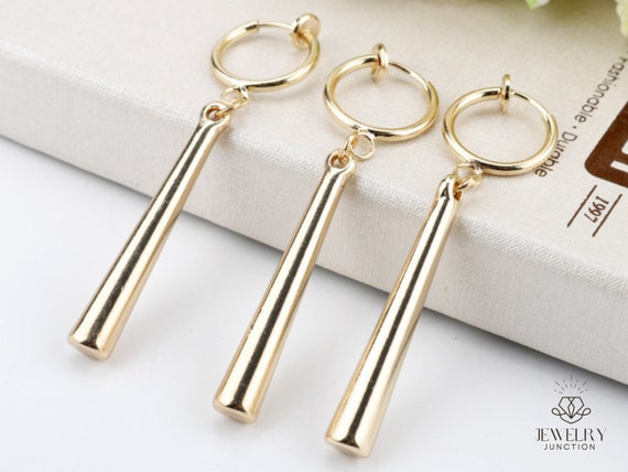 Gold Zoro Earrings, Anime Earring, Cosplay Earring, Lucky Earring, Only One Piece Simple Earrings S925 Sliver, Unisex Unique Earrings