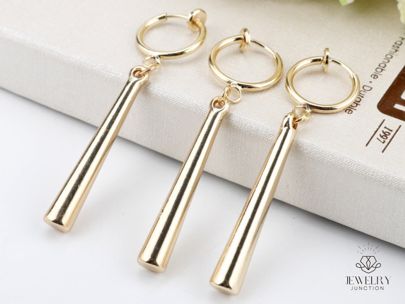 Gold Zoro Earrings, Anime Earring, Cosplay Earring, Lucky Earring, Only One Piece Simple Earrings S925 Sliver, Unisex Unique Earrings