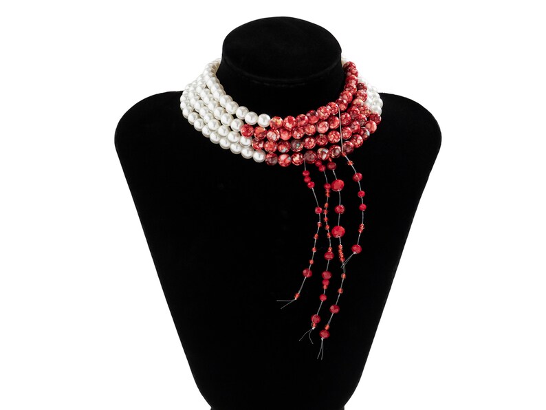 Gothic Pearl Jewelry Necklaces | Choker Necklace Punk Pearl | Pearl