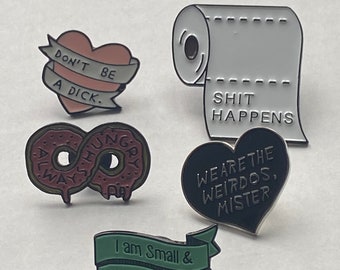 Funny Quote Pin Brooches