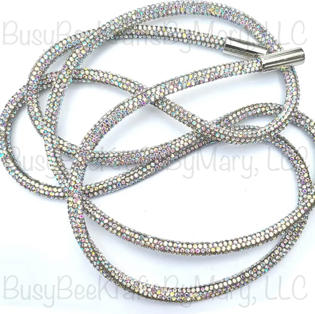 Bling Crystal Rhinestone String Rope for Hoodies/Sweaters/Sweatpants  (Rainbow)