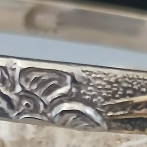 Vintage Taxco Mexico Silver Dragon Bangle-Hand Hammered Repoussè