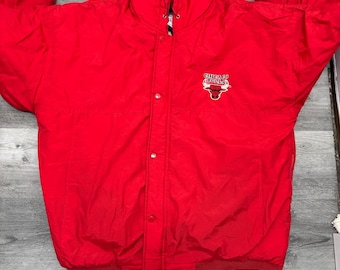 Vintage 90s Chicago Bulls Starter Anorak Jacket Size L - Etsy