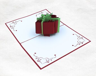 Carte de vœux 3D Joyeux Anniversaire Cadeau