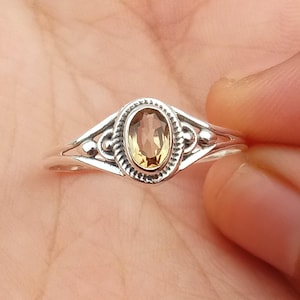 Smoky Quartz silver Ring ,Gemstone Ring, Solid 925 sterling silver Ring, Handmade Ring, Natural Smoky Quartz Statement Ring, Antique Ring