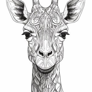 Wild Animals Coloring Pages, Digital Download, Page Printable Coloring