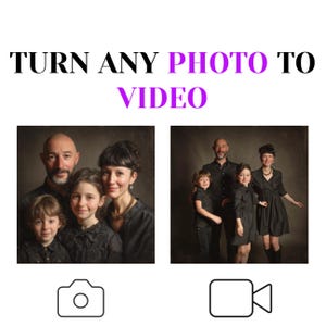 Personalized Animated Portrait from Photo – Custom Digital Art Video Gift in MP4