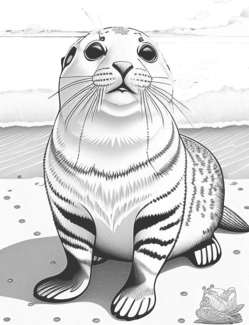 North American Animals Coloring Page Adults Kids Download Etsy