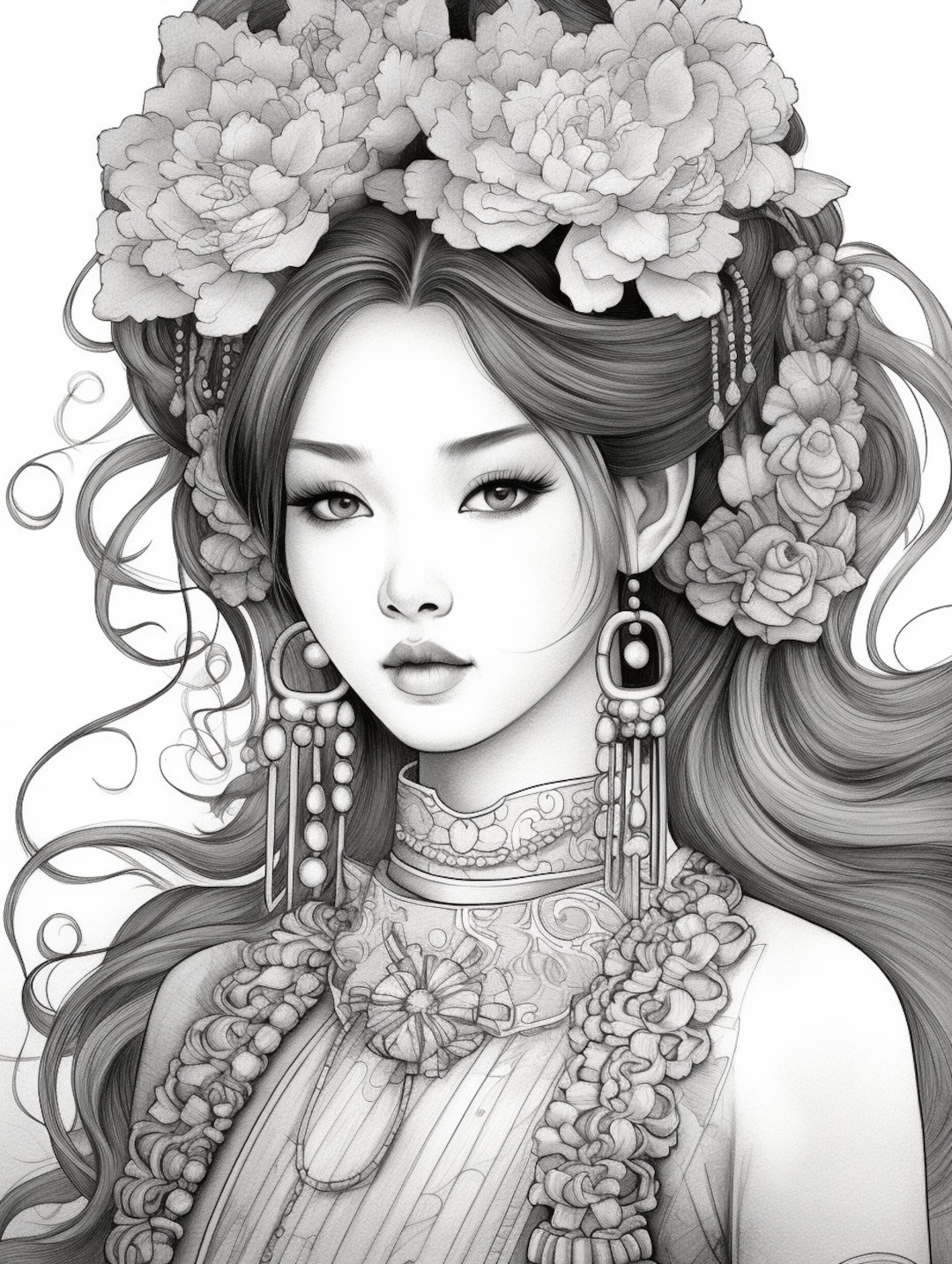 40 Asian Coloring Book for Adults - Il 1080xN.4896115776 T7gx 