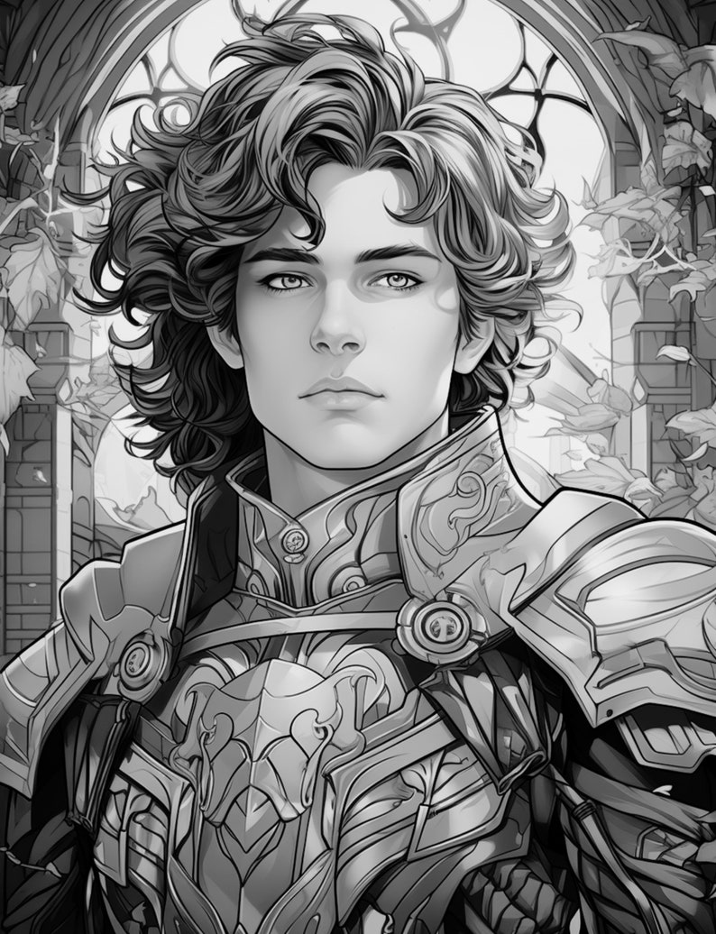 Princes Coloring Book Adults and Kids Coloring Pages - Etsy