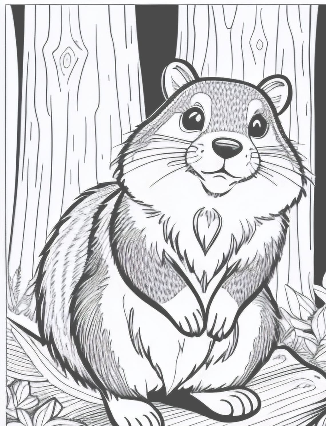 North American Animals Coloring Page Adults Kids Download Etsy