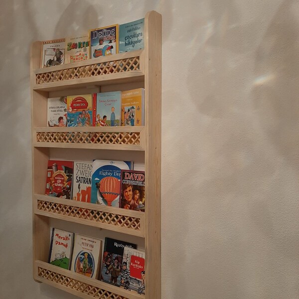 Hanging Bookshelf Etsy