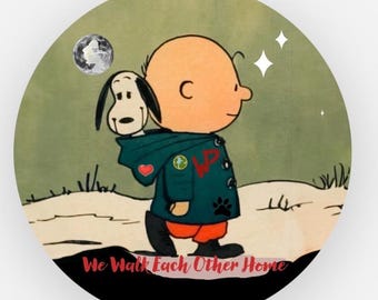 Widespread Panic We Walk Each Other Home 3in Circle Vinyl Sticker OR square holographic