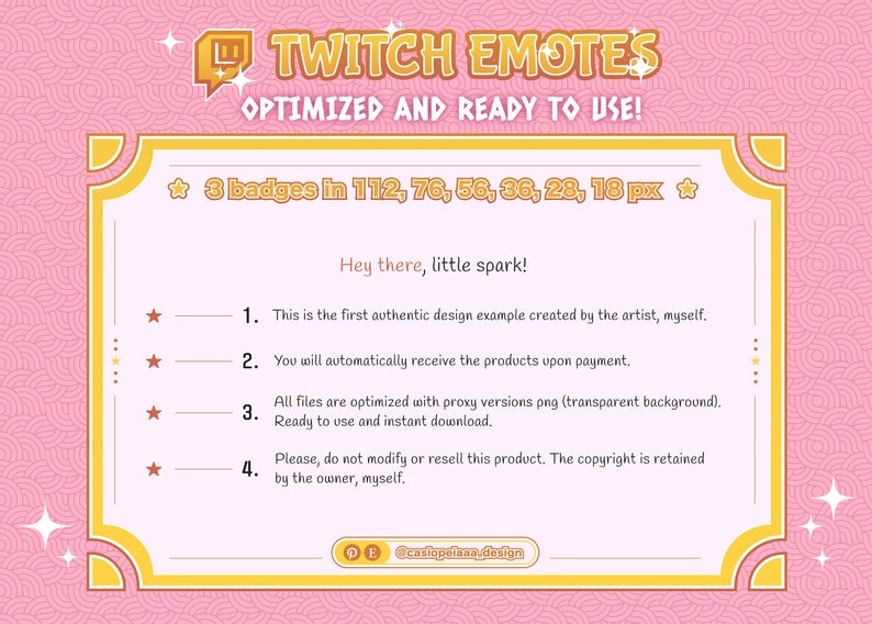 3 Sweetes Kawaii Twitch Emotes Cute Bundle, Discord Emotes Pack, Sweet