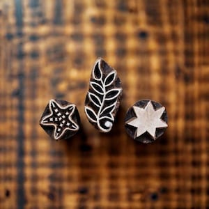 Wood Block Set - Under the Sea, Pottery Stamps, Indian Wood Stamp, Textile Stamp, Wood Blocks, Tjaps, Printing Stamp