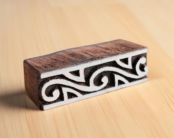 Wood Block - Waves Border