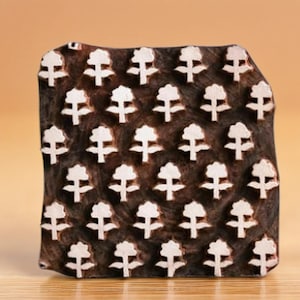 Textile Stamp, Pottery Stamp, Indian Wood Stamp, Tjaps, Blockprint Stamp, Wood Block - Flowers